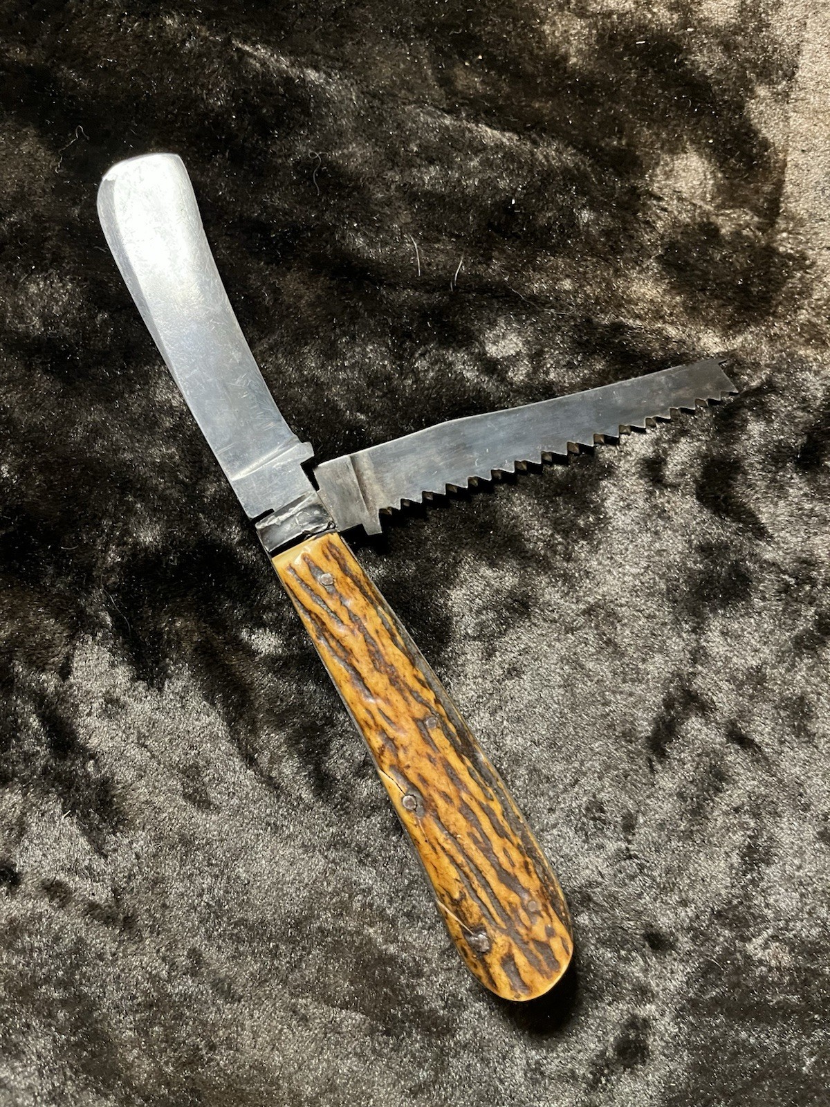4 1/2” MARSH SHEFFIELD GARDENERS KNIFE STAG PRUNER