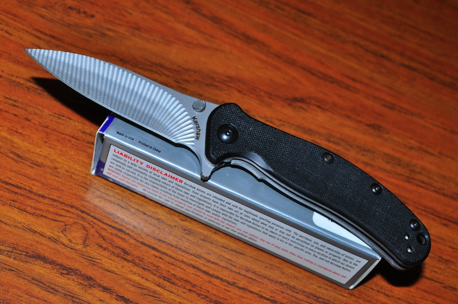 Kershaw ZING Knife 1735 RJ Martin design 3D machined Groove Blade USA