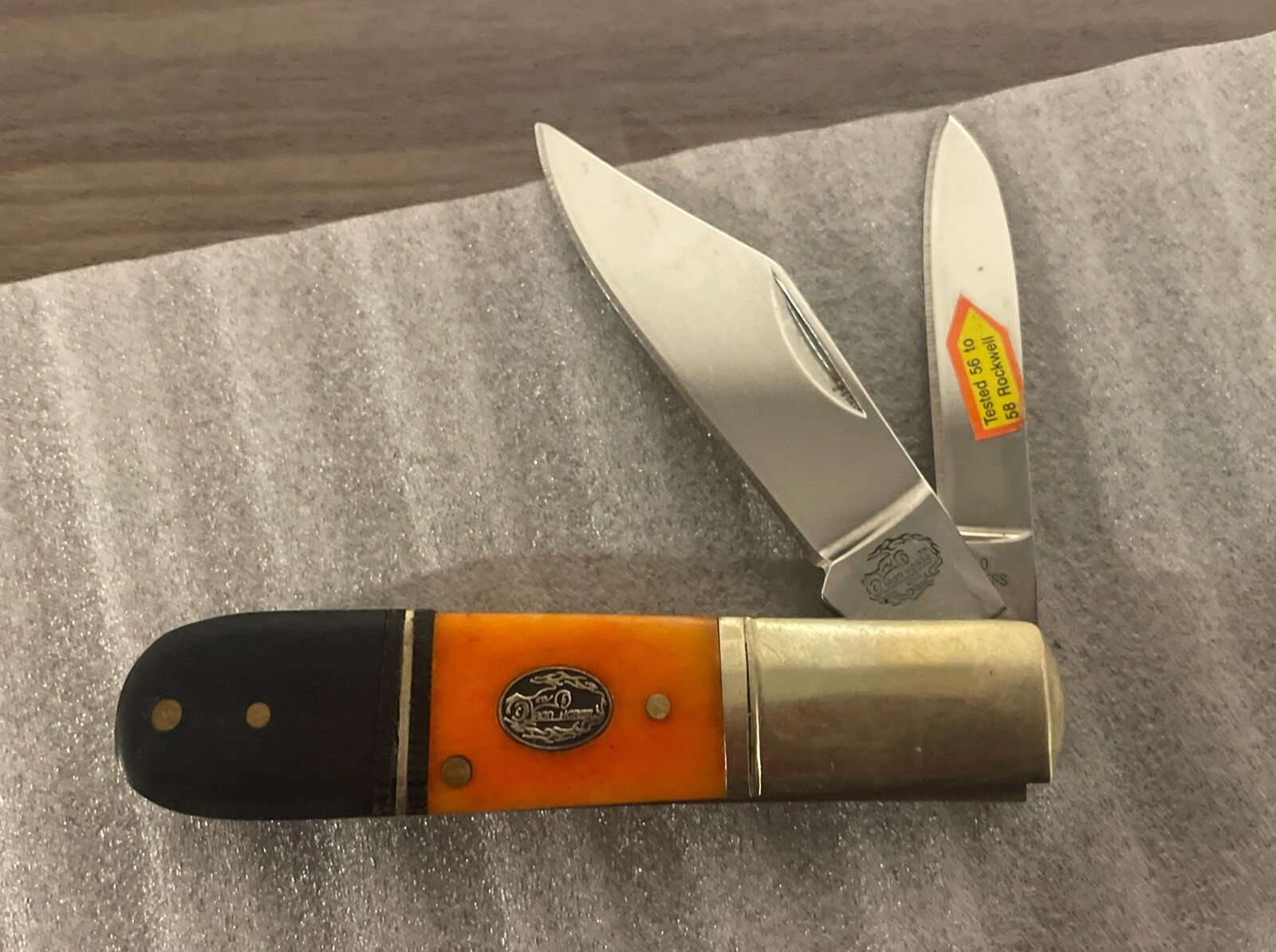 Frost Cutlery Iron Horse Knife Smooth Multi Color Bone Handle