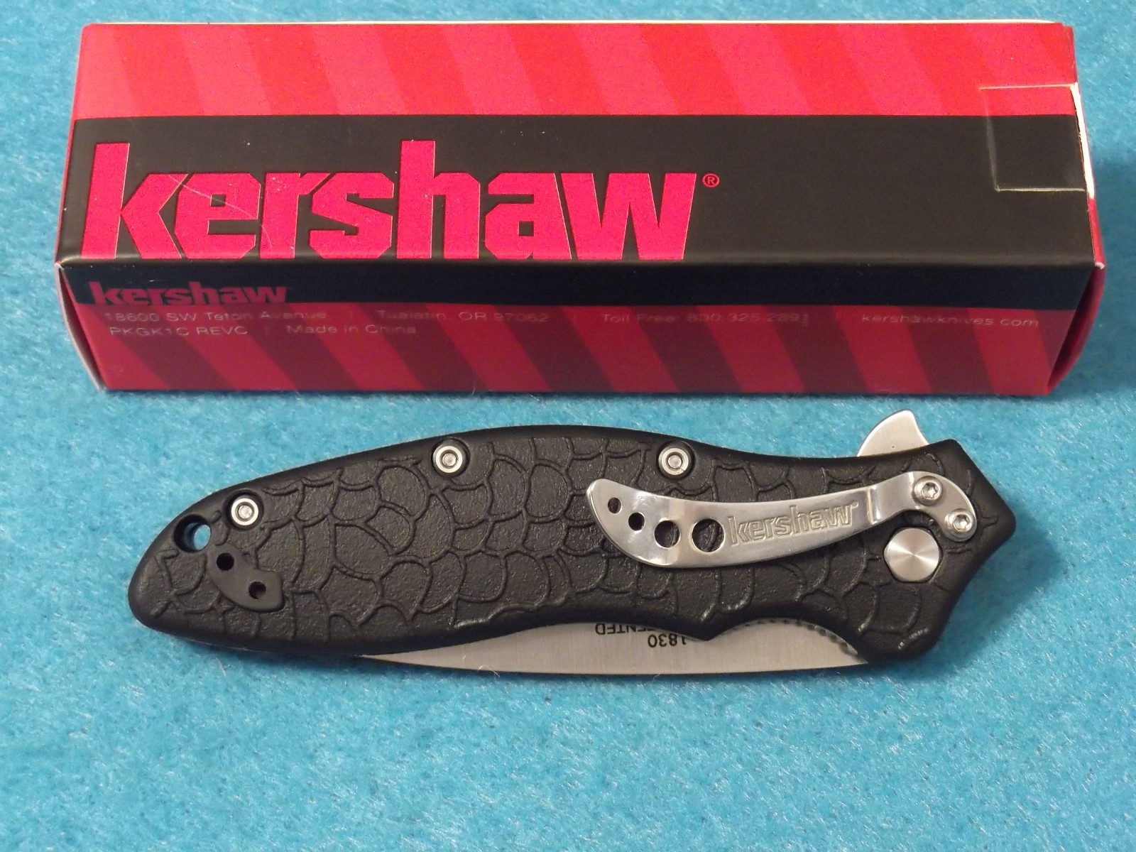 KERSHAW 1830 Oso Sweet Speed-Safe A/O plain edge linerlock knife 4 1/8″ closed
