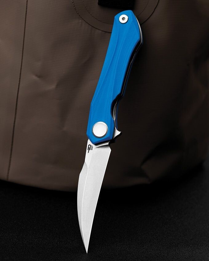 Bestech Knives Ivy Folding Knife 3″ 14C28N Sandvik Steel Blade Blue G10 Handle