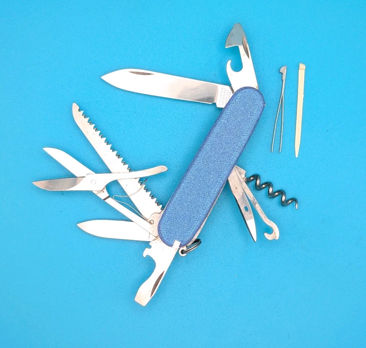 Custom Victorinox Huntsman Nebula Purple Swiss Army Knife Multi Tool!