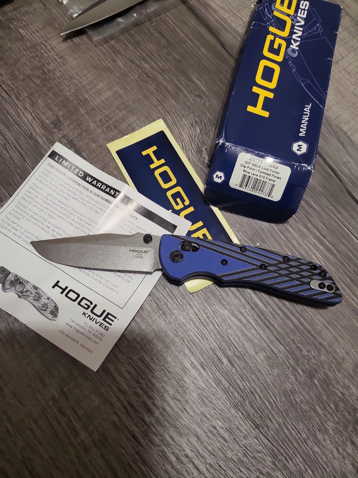 Hogue Deka 3.25″ MagnaCut G10 Folding Knife