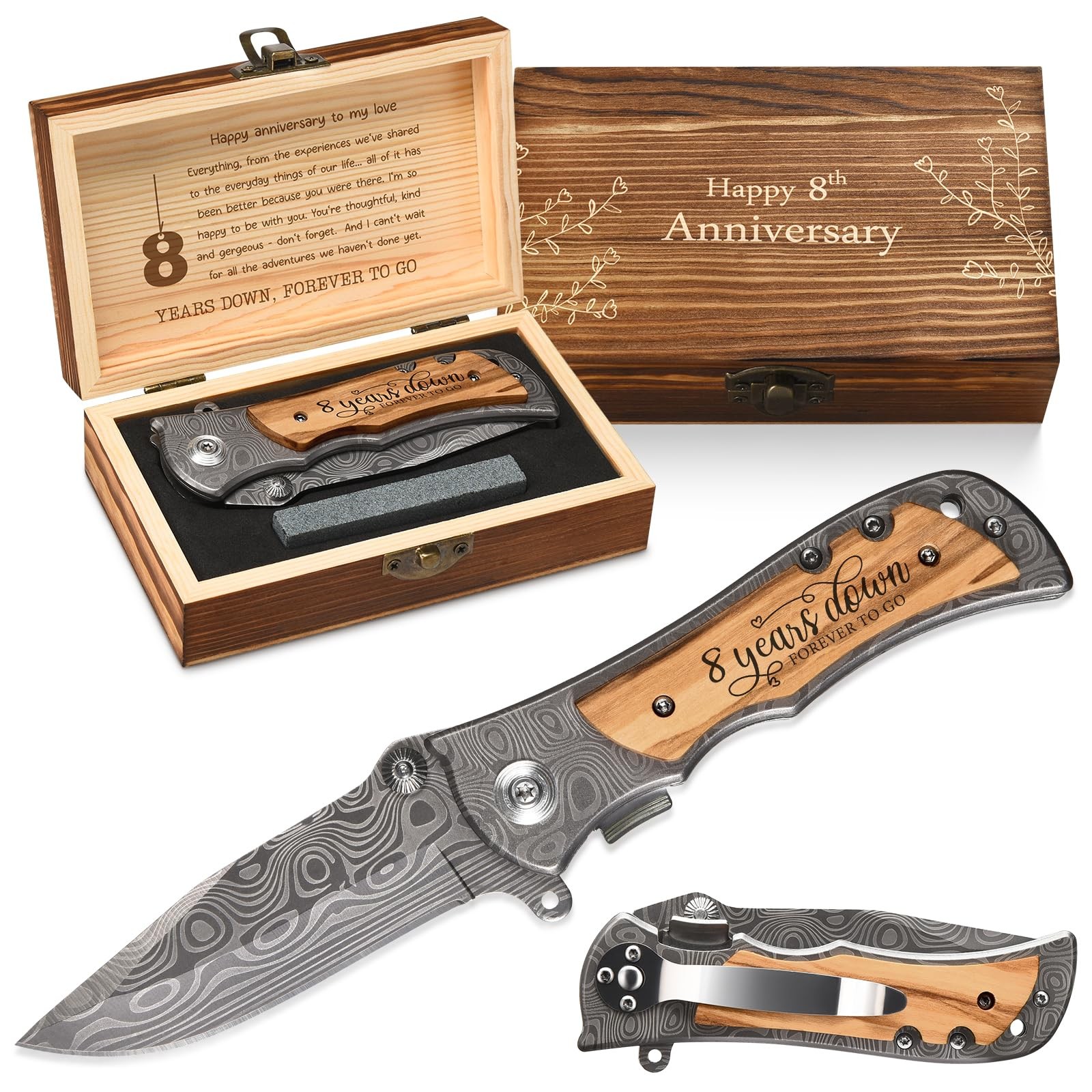 8th Gifts Bronze Wedding Anniversary For Men 8 Years Marriage Keepsake For Him H