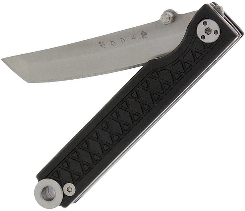 StatGear Samurai Linerlock Black Satin 440C Stainless Pocket Folding Knife 102
