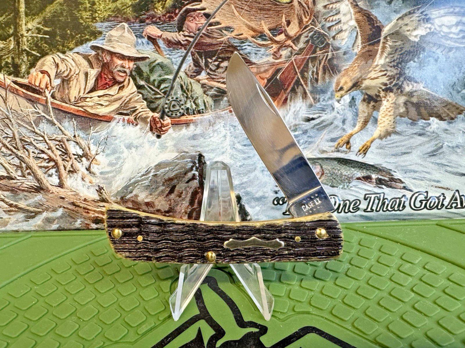 2022 Case Olive Green Bone Crandall Jig Sod Buster Jr. 6137 SS – New In Box