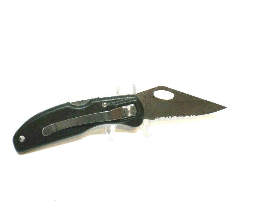 MAXAM PRO SERIES Folding Pocket Knife Black Hard Plastic -Lockback w/ Belt Clip