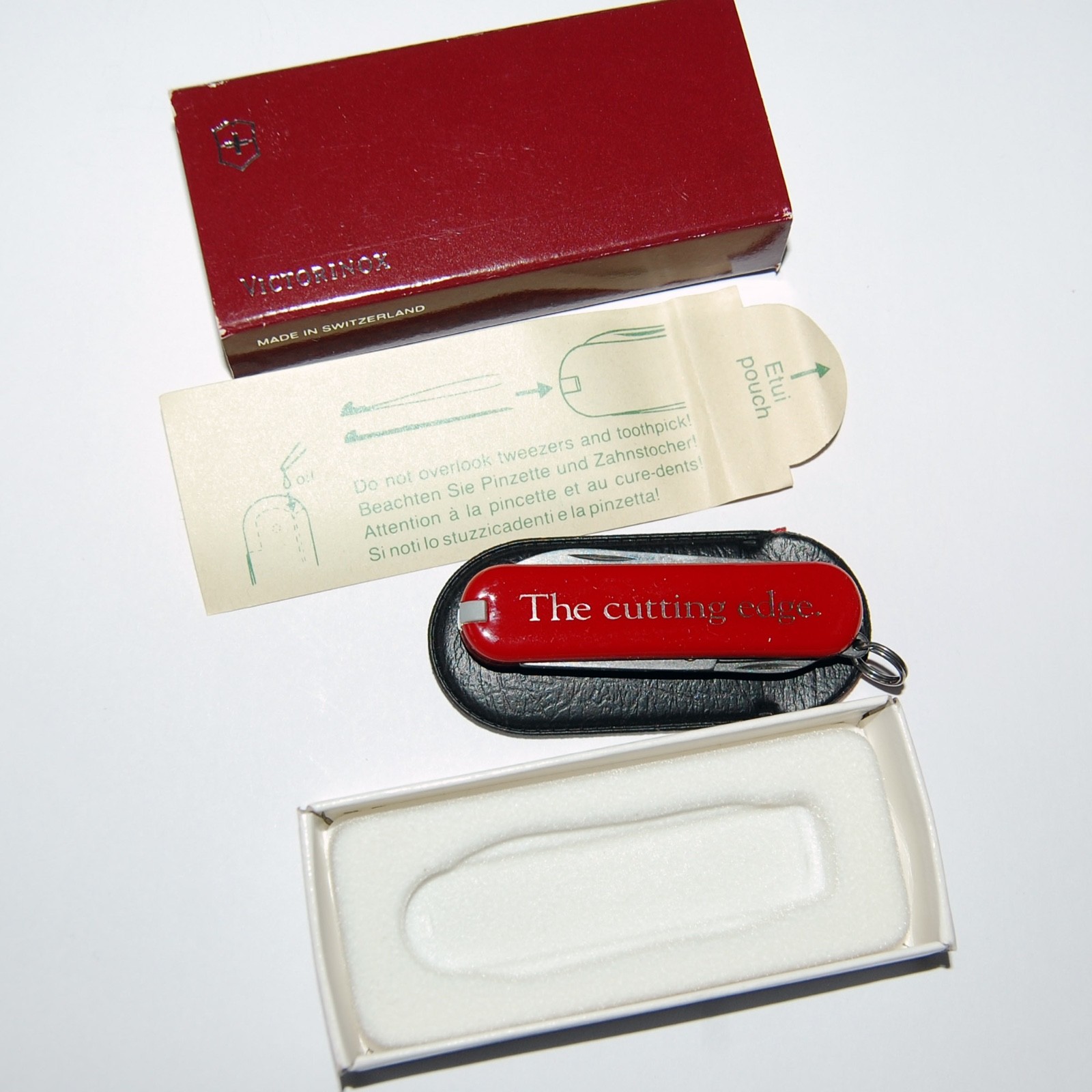 Vintage Victorinox Switzerland Pocket Knife ~ The Cutting Edge ~ NIB