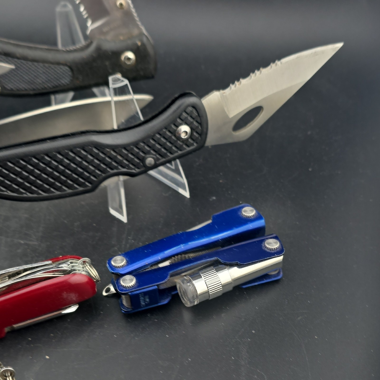 9 knife lot includes, Sheffield Pocketknife Multi-tool Lot Stainless Steel …
