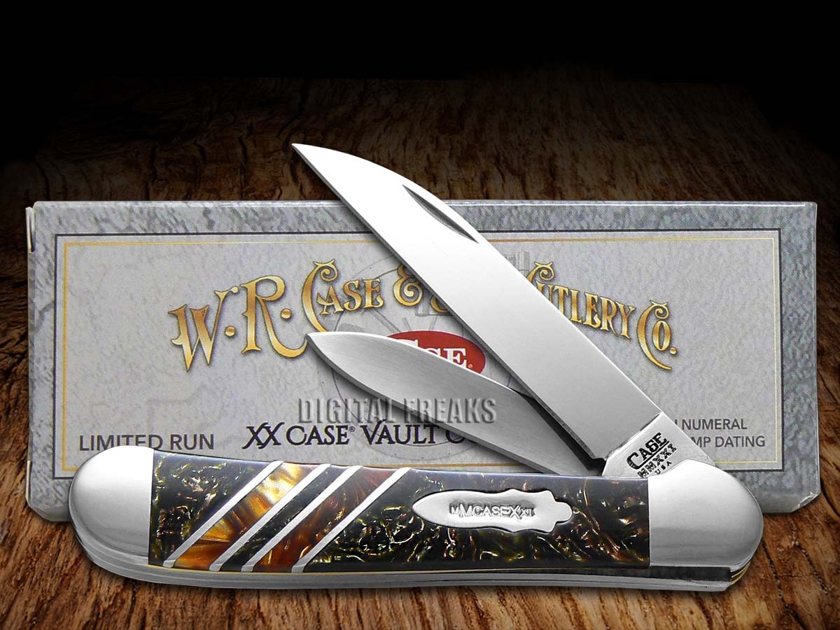 Case xx Vault Copperhead Burly Oak Butter Rum Corelon 1/250 Pocket Knife