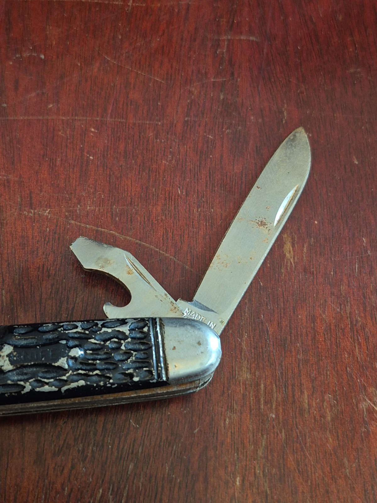 3 Blade Folding Pocket Camp Knife Made In Germany Carbon Steel Blades