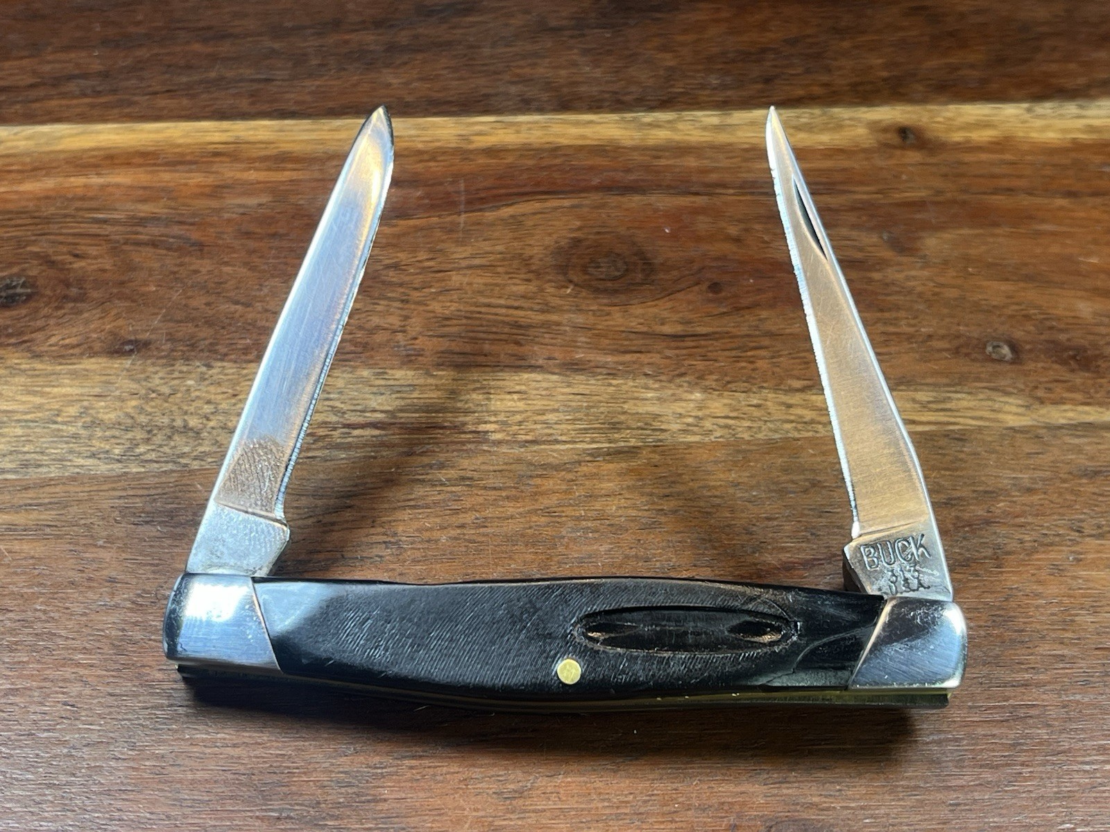 VINTAGE PRE DATE CODE BUCK 313 MUSKRAT POCKET KNIFE FRESH FACTORY SPA TREATMENT