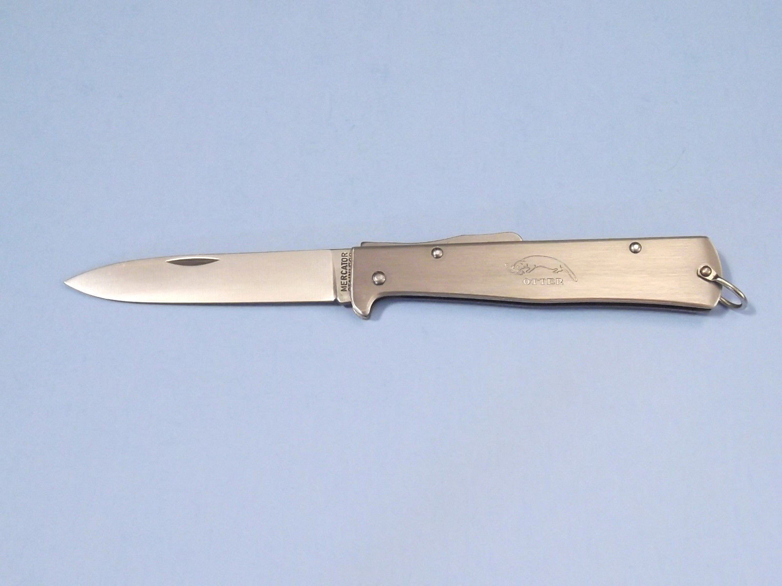 OTTER-Messer MERCATOR 10826R stainless lockback knife 4 3/8″ closed Germany NEW!