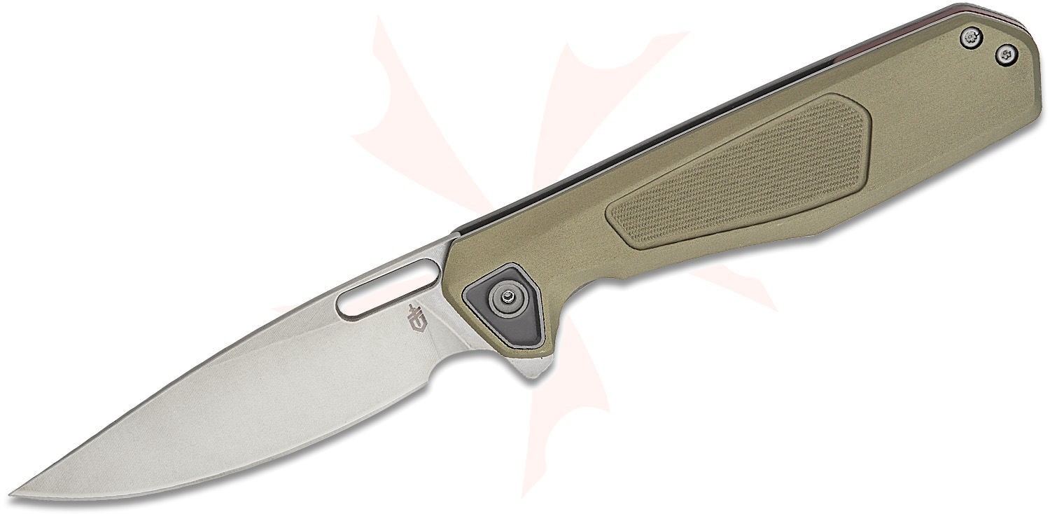 Gerber MiniSada Pocket Knife 3.13″ Drop and Pen Point Blade D2 Stonewashe GREEN