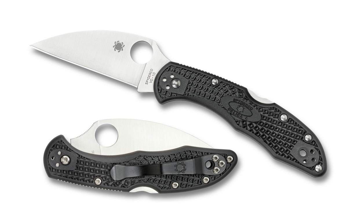 Spyderco Knives Delica 4 Lockback Black FRN VG10 Stainless C11FPWCBK Knife