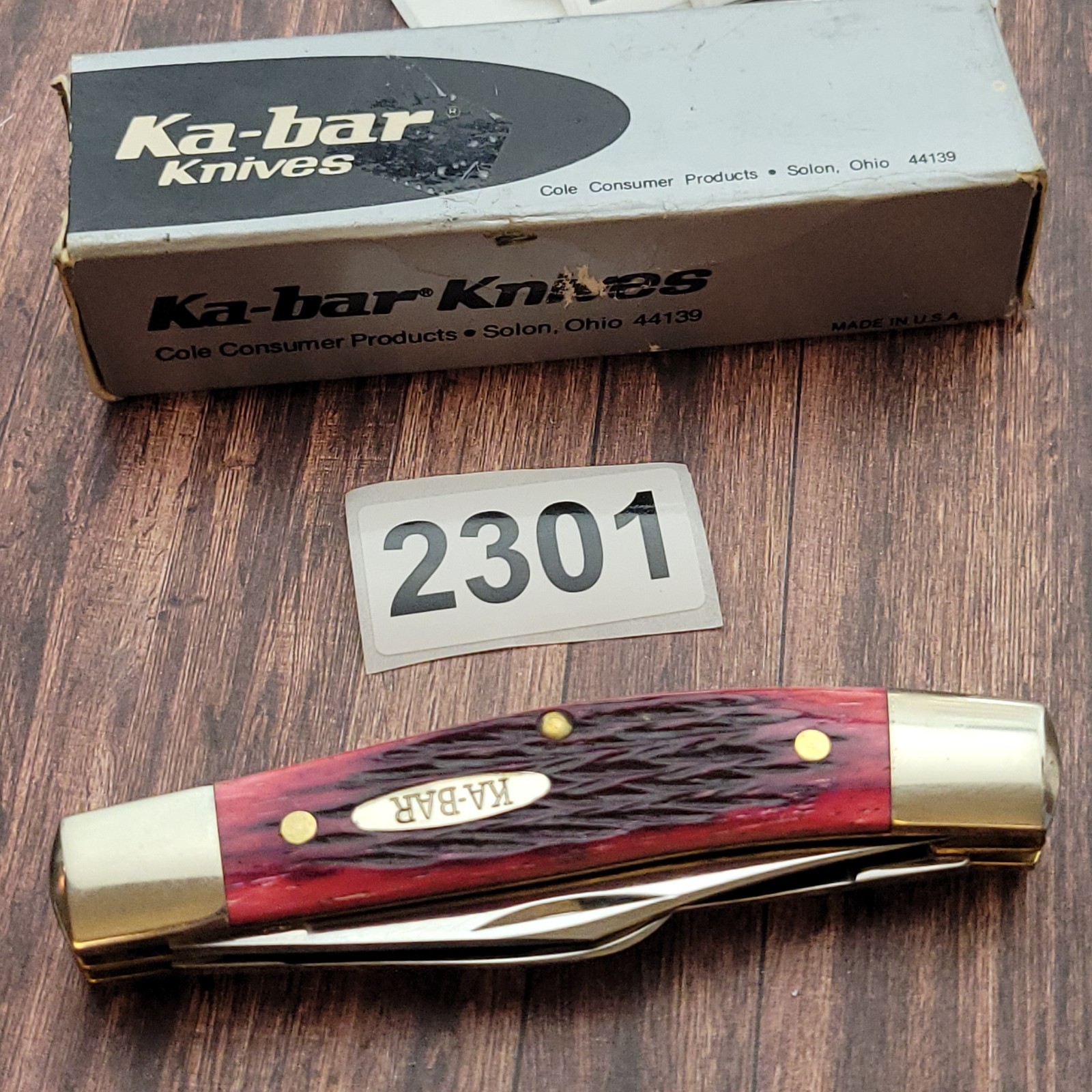 KA-BAR Rancher Stockman 4.25″ Closed Strawberry Jigged Bone Folding Pocket Knife