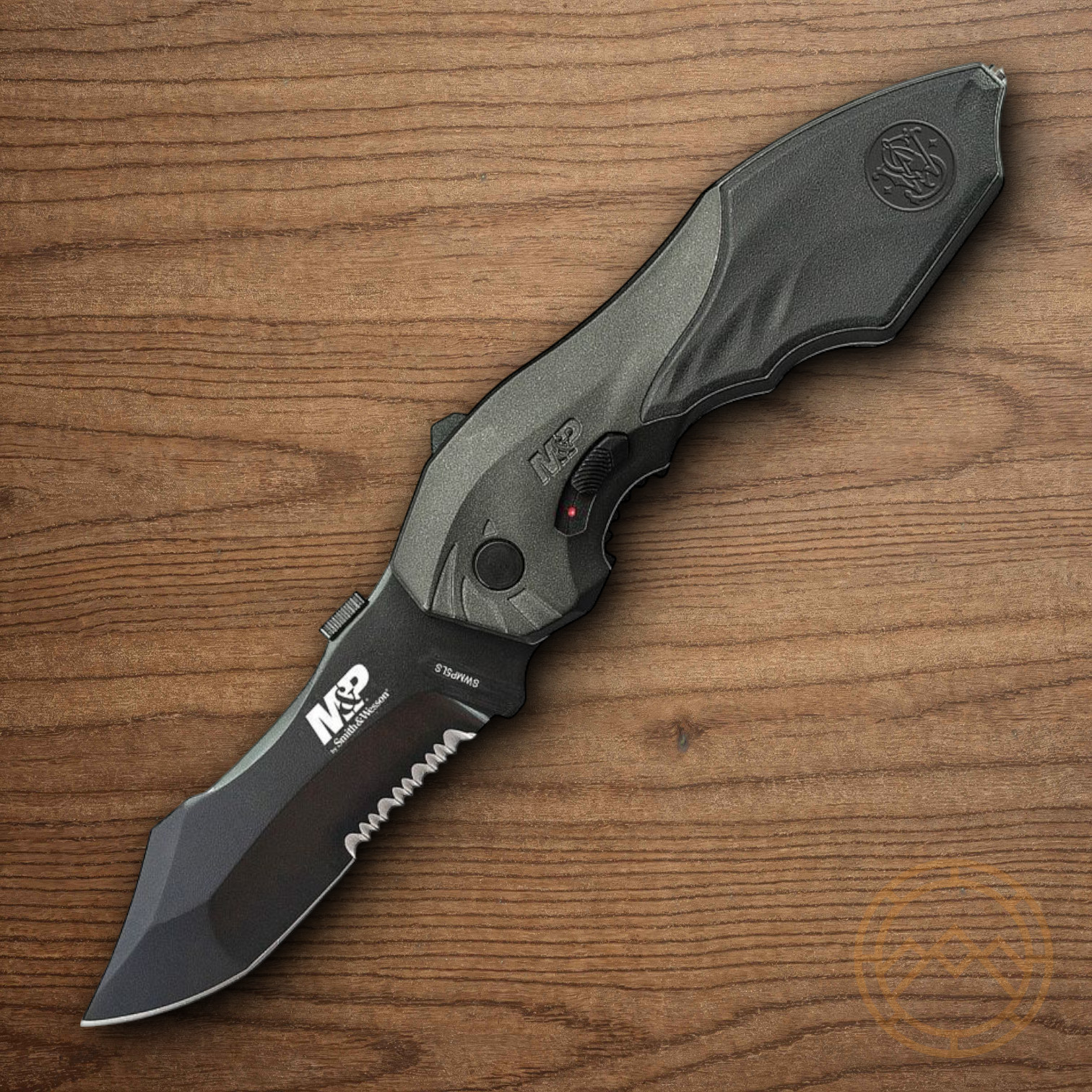 Smith & Wesson M&P Folding Knife 3.5″ 4034 Steel Blade Aluminum/Rubber Handle