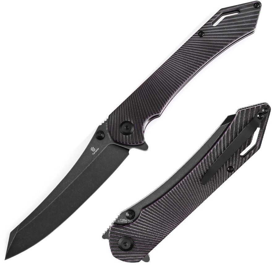 Tenable Knives Colibri Tech Folding Knife 4.38″ Nitro V Steel Blade G10 Handle