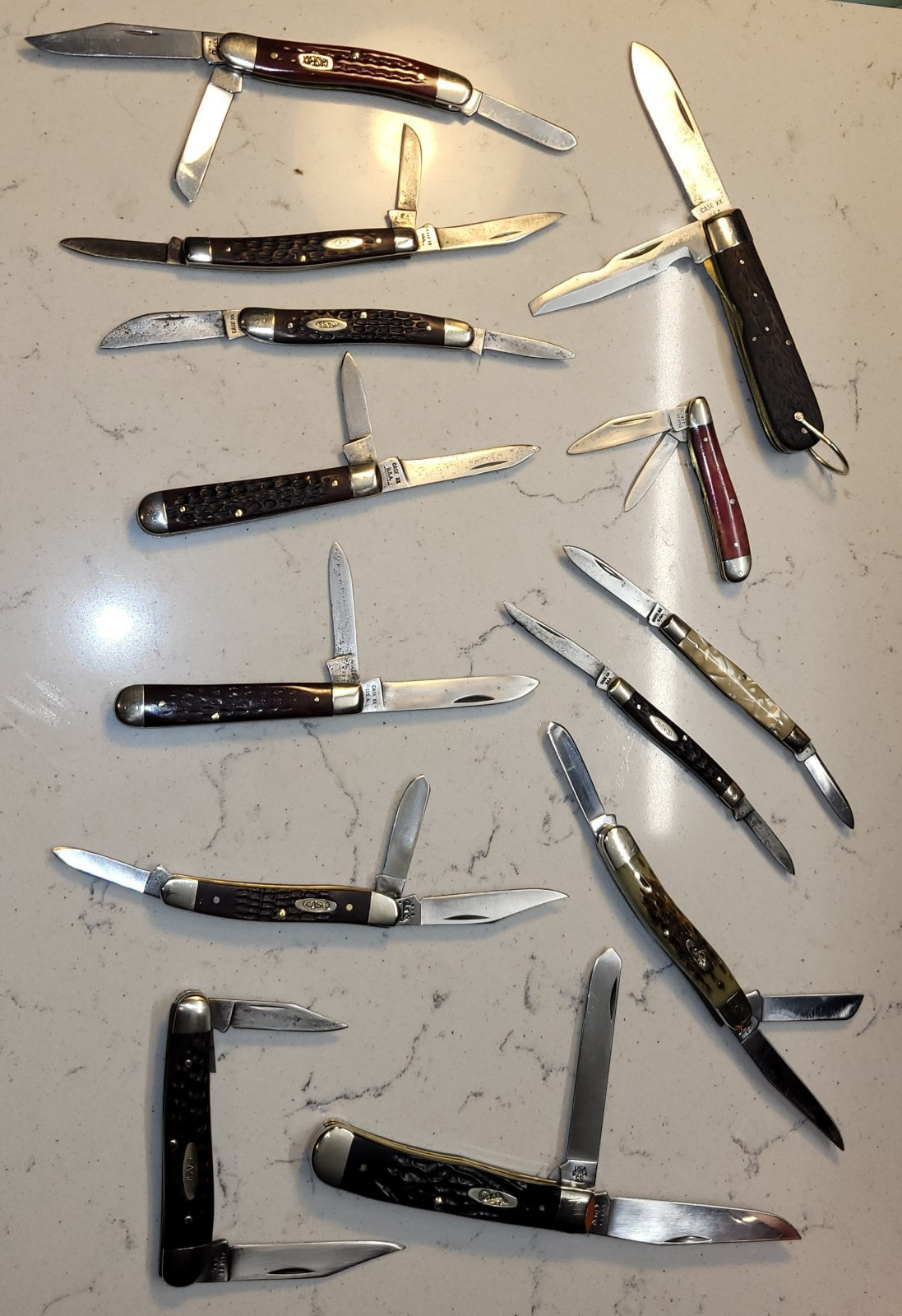 Vintage ALL Case XX Pocket Knives Lot Clean Very Good Used And Clean Sold As Is!