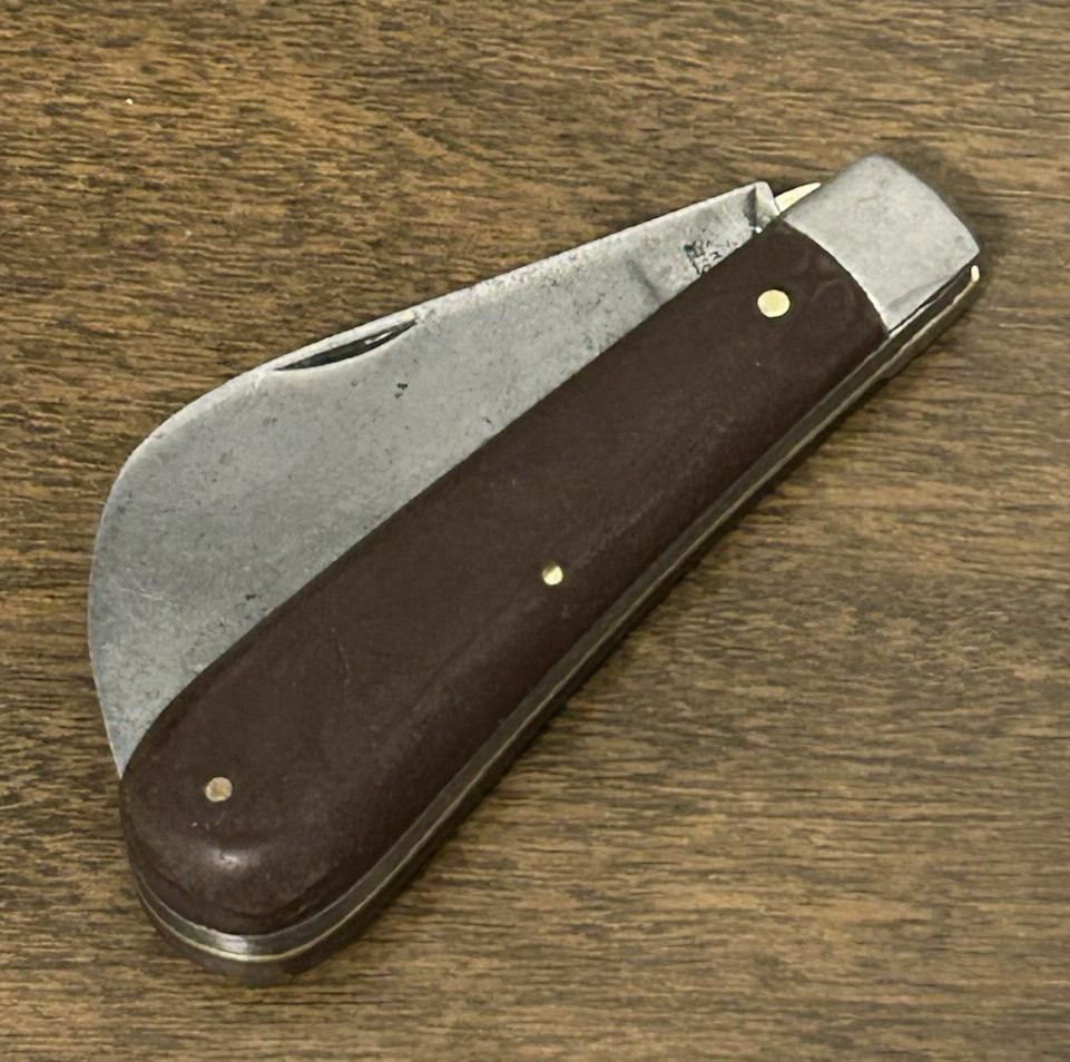 KUTMASTER LINER LOCK HAWKBILL PRUNER CURVED BLADE POCKET KNIFE UTICA NY