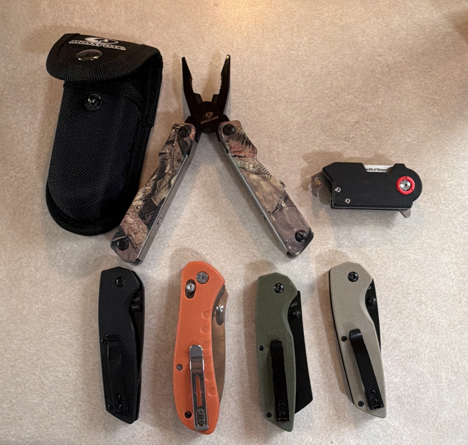 Camillus Pocketknife & Multi-Tool Lot Stainless Steel Clip/Drop Plain/Serrated