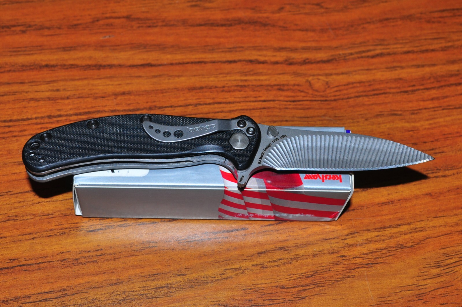 Kershaw ZING Knife 1735 RJ Martin design 3D machined Groove Blade USA