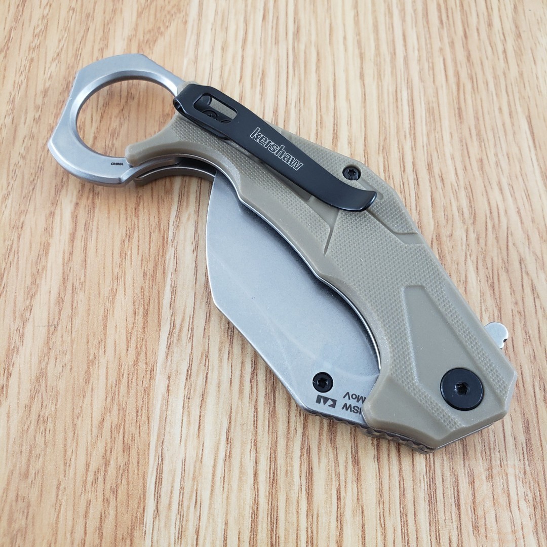 Kershaw Outlier Liner Folding Knife 2.63″ 8Cr13MoV Steel Blade Tan GFN Handle