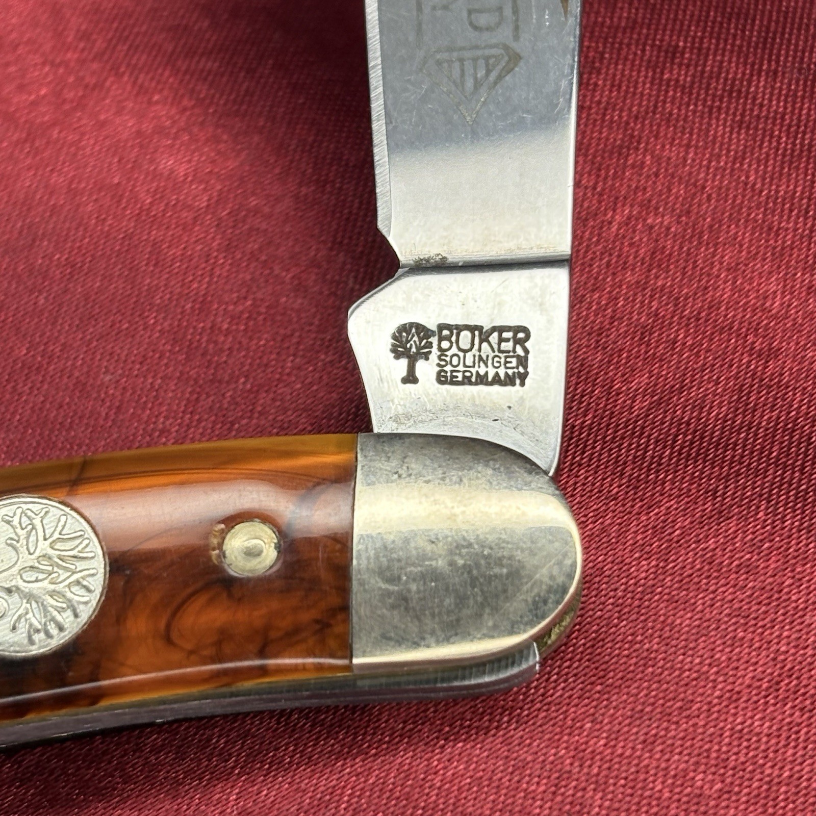 BOKER SPLIT BACK WHITTLER 280 KNIFE🇩🇪SOLINGEN TORTOISE SHELL-NMOB