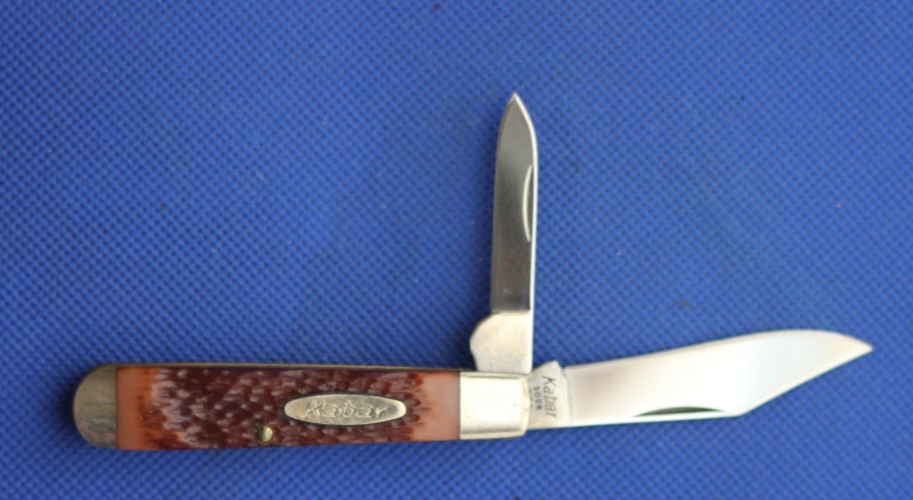 Vintage Ka-Bar #1026, 2 Blade Jack Knife, NOS