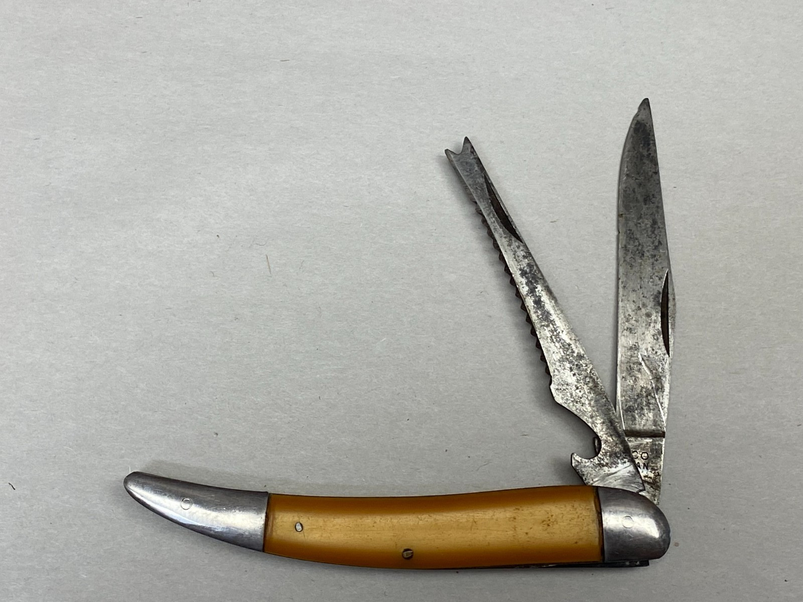 2 BLADE FOLDING Pocket KNIFE Storage Unit Find AICO JAPAN 21