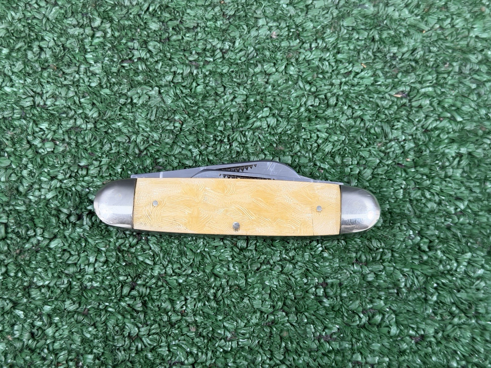 German Bulldog Brand Gimp Shield 3 Blade Cigar Stockman Knife Prototype 1995