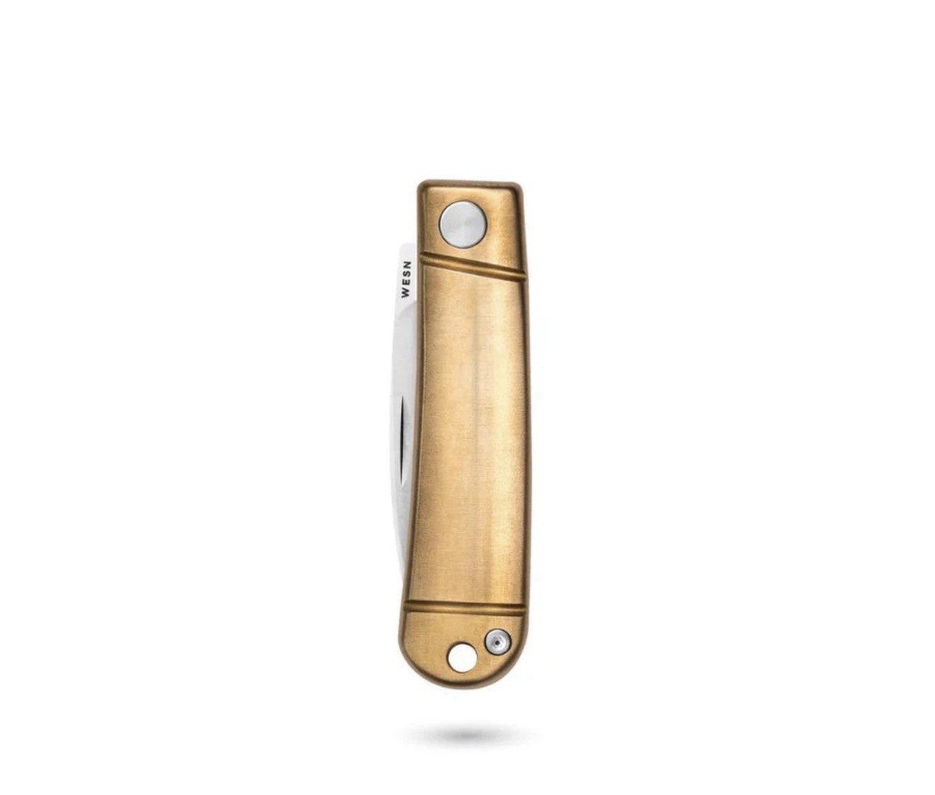 WESN Brass Henry Pocketknife Rare Collectible Folding Knife New In Box
