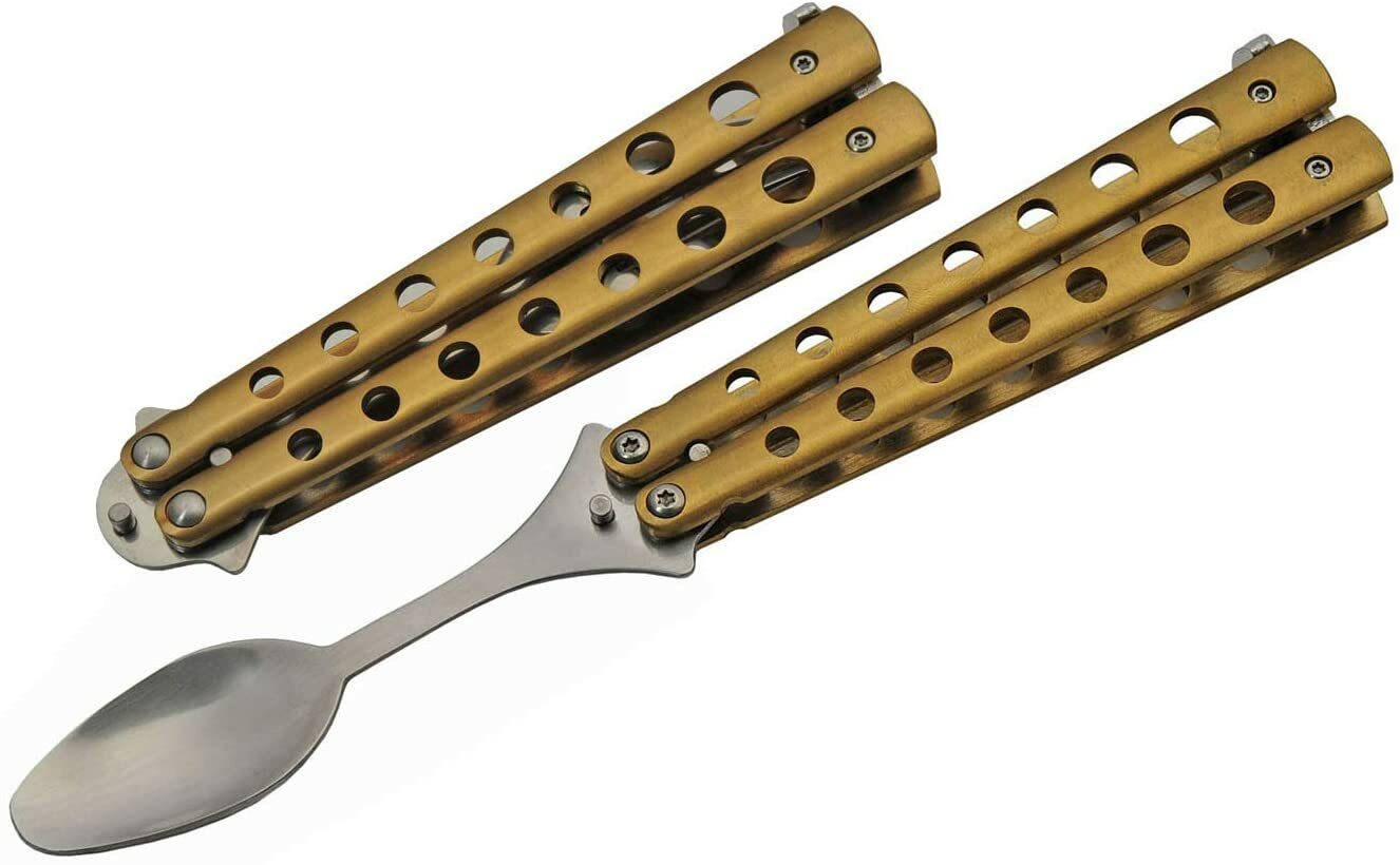 Practice Butterfly Balisong Trainer – Spoon – NEW – Fast Shipping
