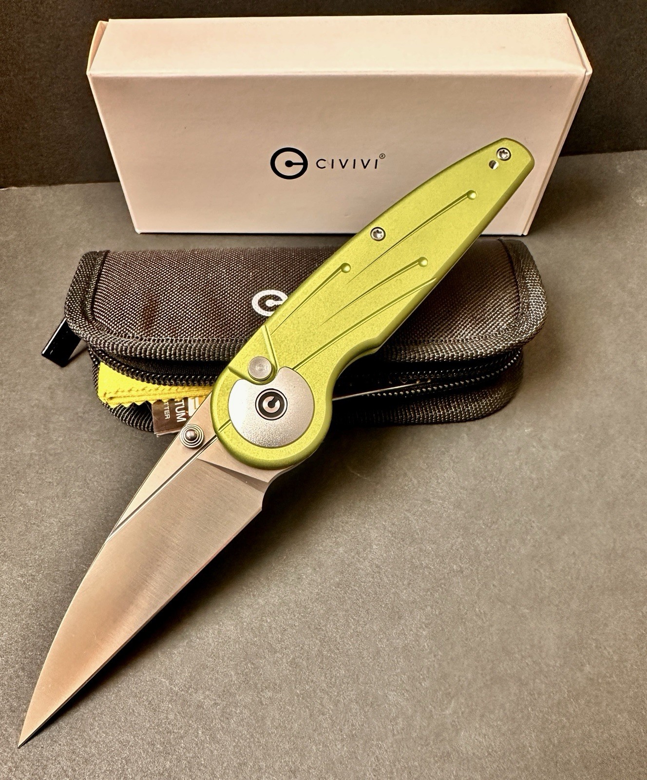 CIVIVI Starflare Thumb Stud & Button Lock Aluminum Handle 3.3 Nitro-V Blade