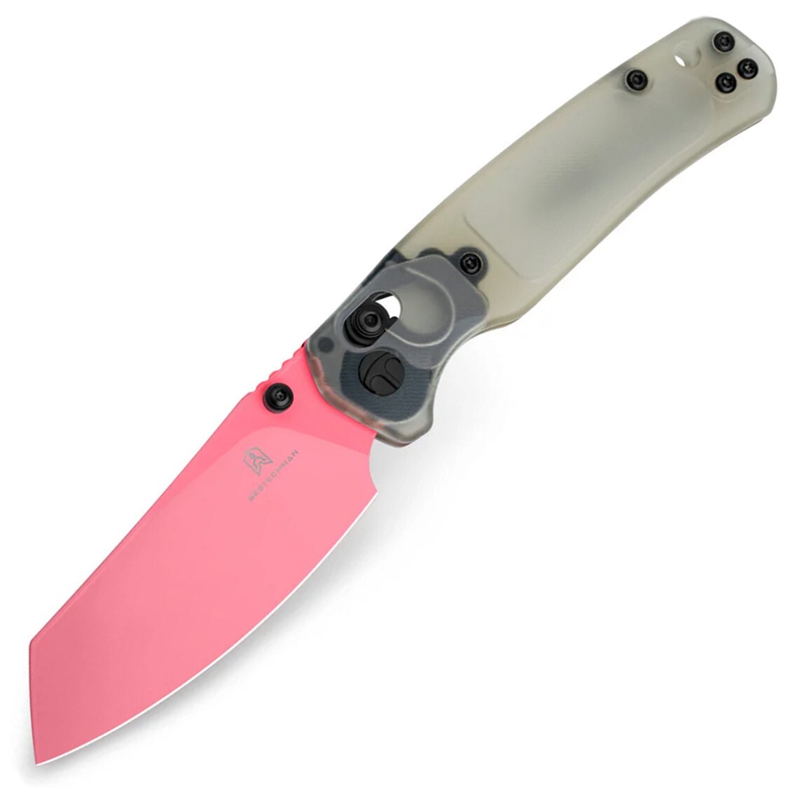 Bestechman Cicada’s Wing Crossbar Lock Jade Ultem Folding 10Cr15MoV Knife MK06H