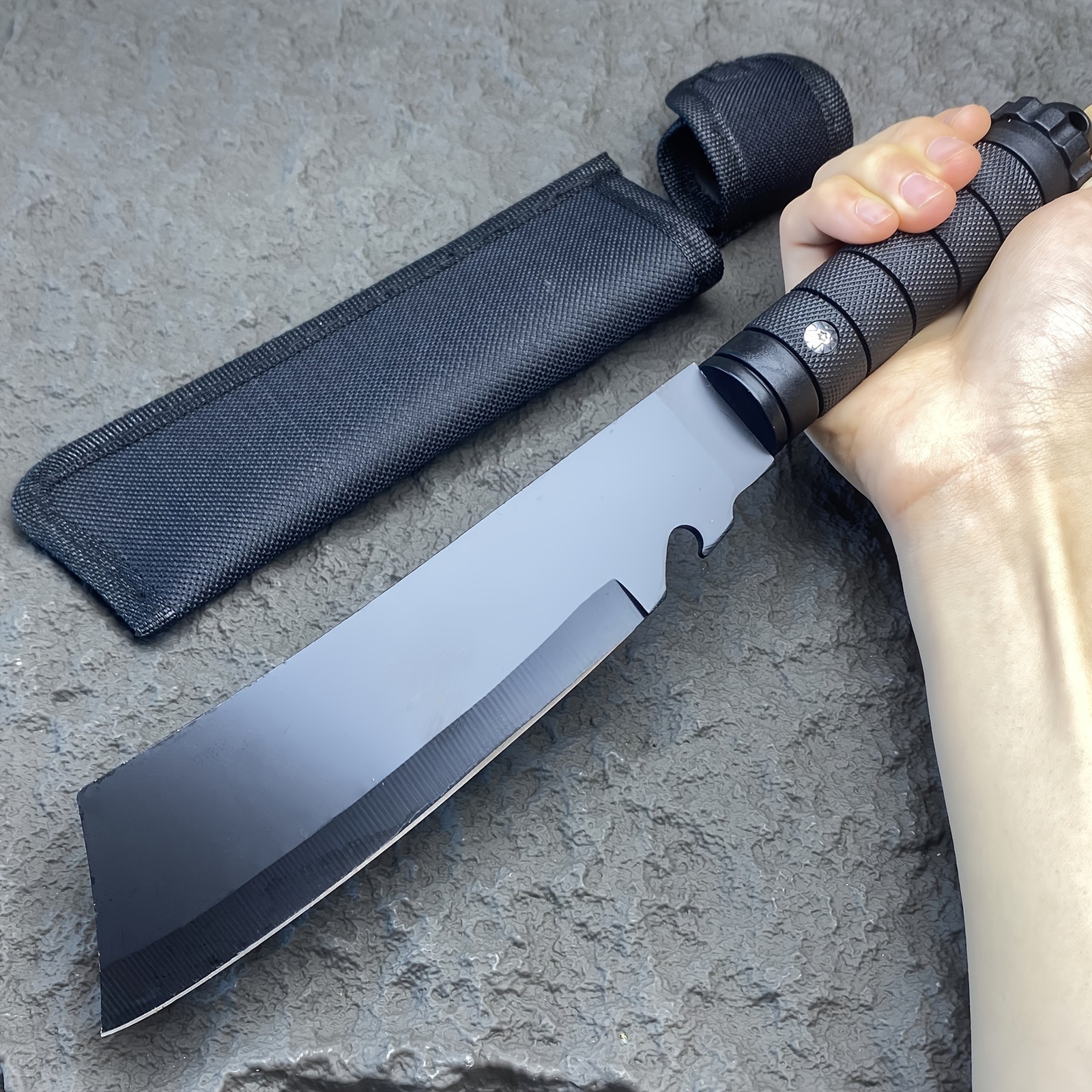 Forged Fixed Blade Hunting Knife, Scout Carry Knifes, Bushcraft Tracker Knife