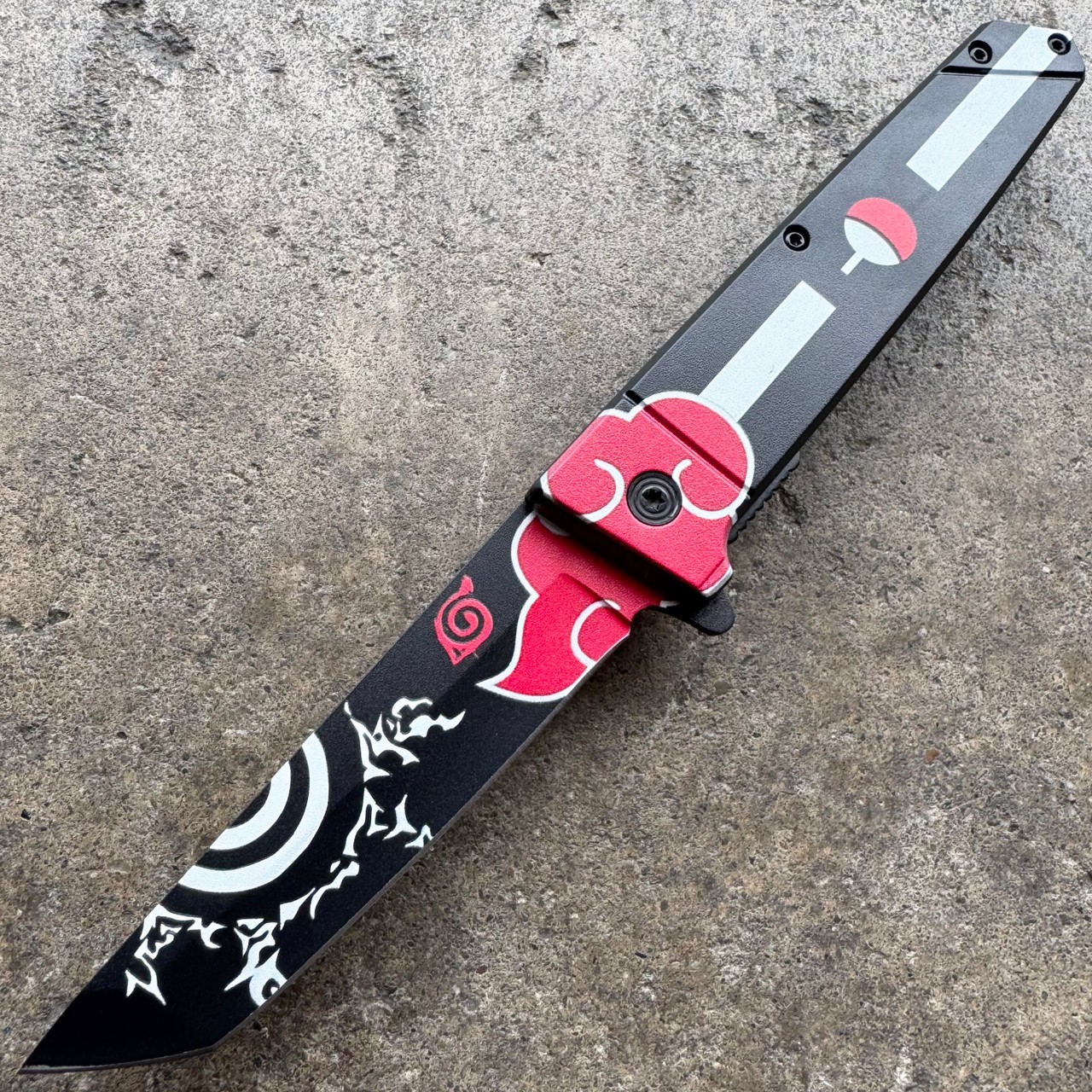 9″ Fantasy Anime Spring Assisted Folding Pocket Knife Tanto Blade w/ Clip NEW