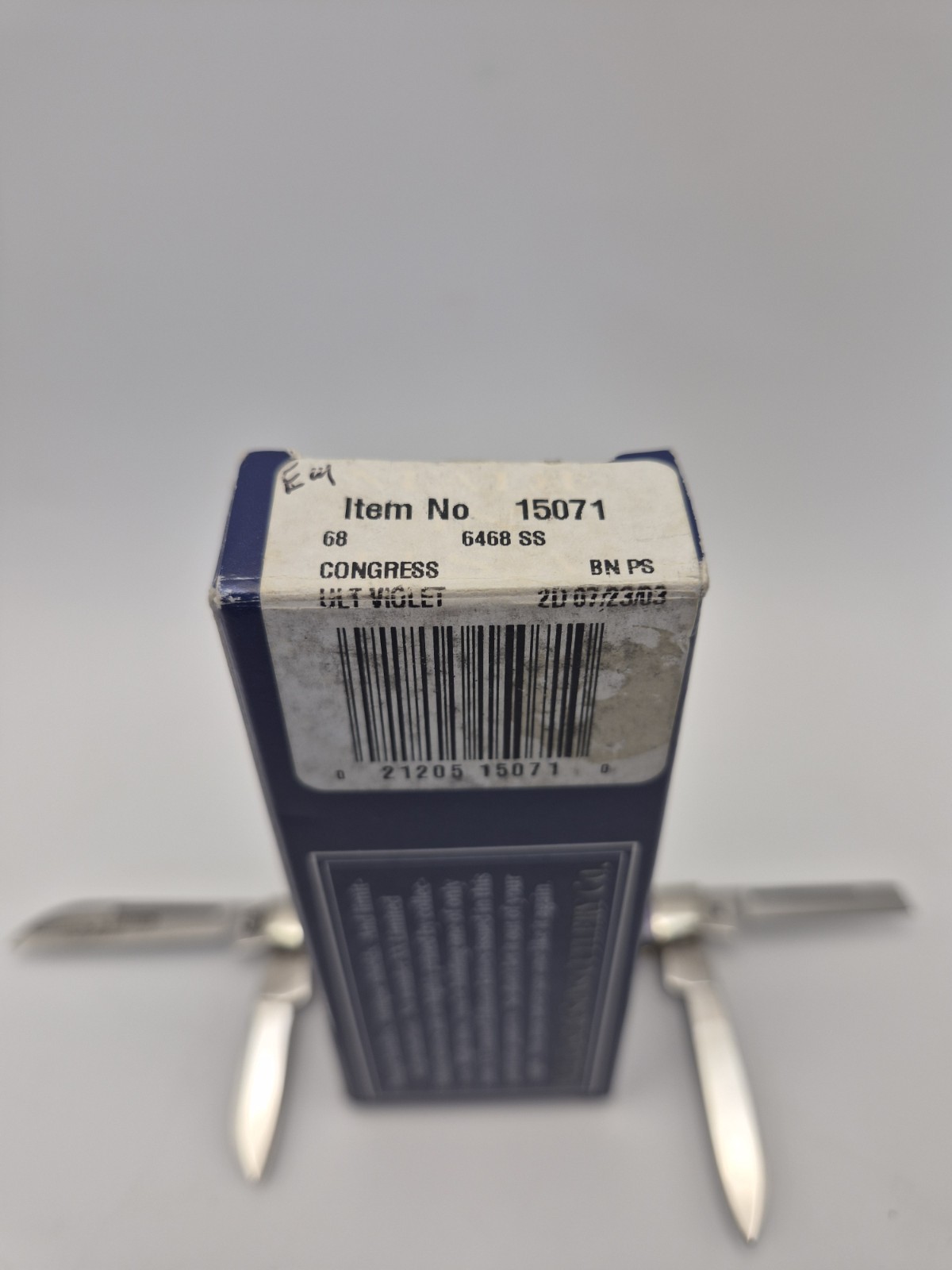 Case XX 2003 1 Of 3000 Ultra Violet 6468 SS Congress Knife NIB Limited Edition