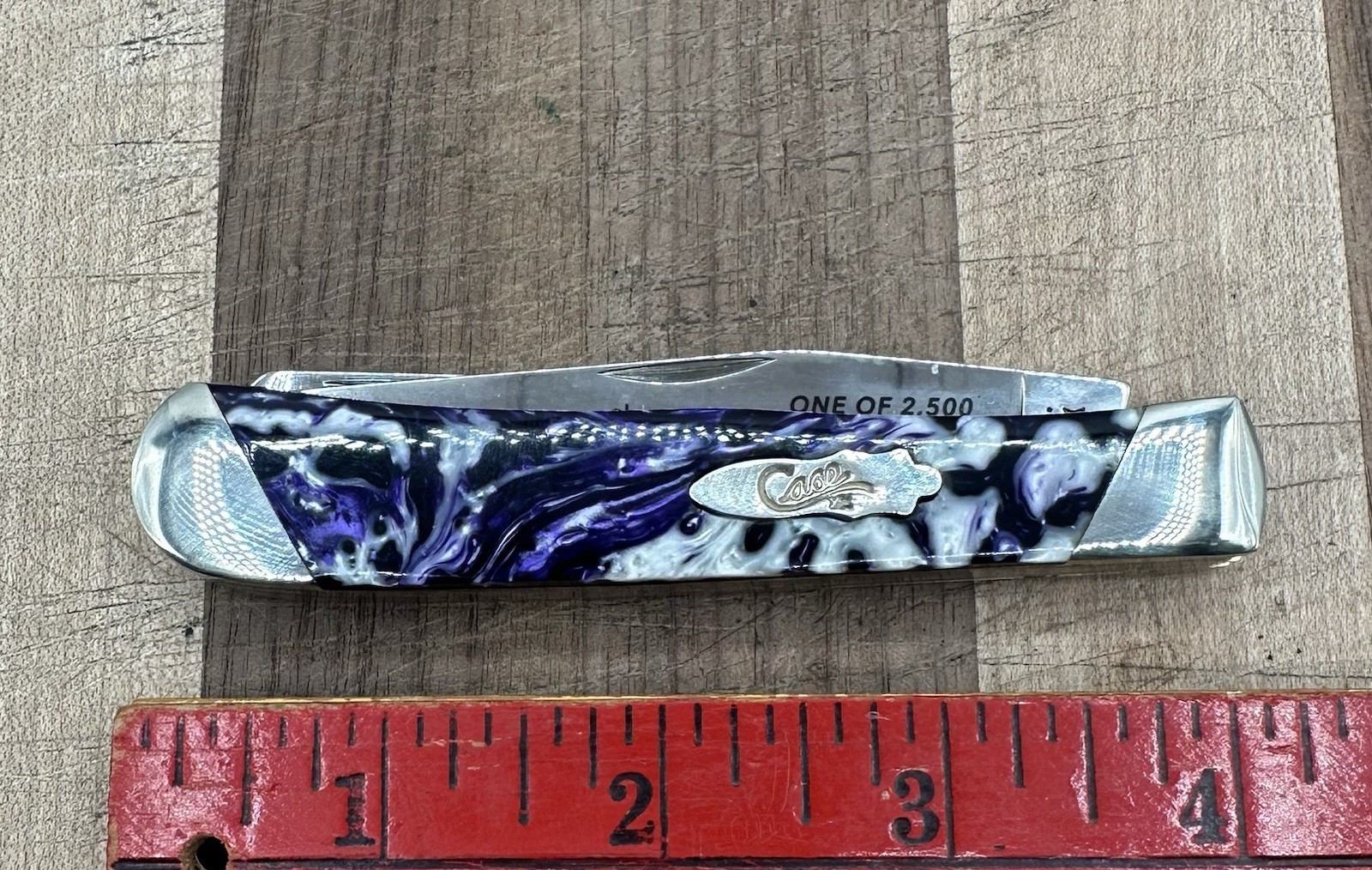 Case XX USA 9254 Purple Passion Trapper Knife Corelon Premier Edition. 1 /2500