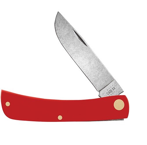 CASE XX KNIFE SOD BUSTER Jr – AMERICAN WORKMAN RED HANDLES 73932 – CARBON STEEL