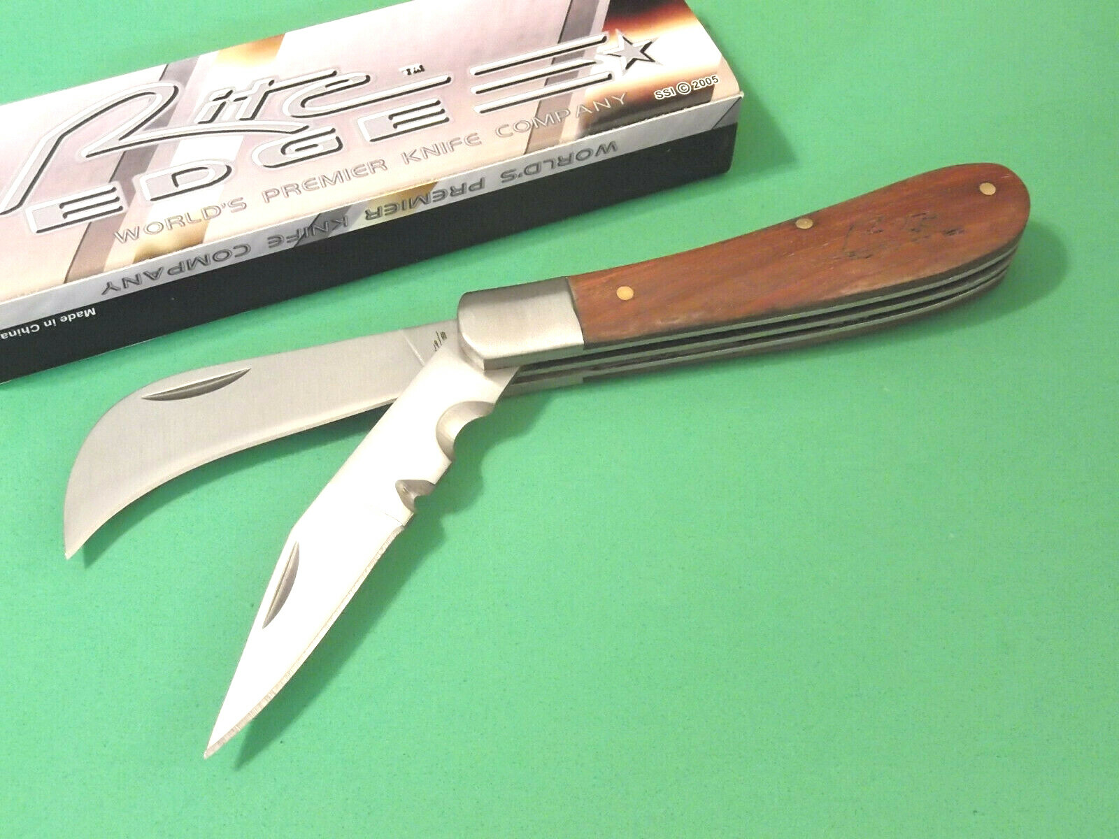 Rite EDGE 210595 Hawkbill utility 2 blade wire strip / pruning knife 4″ closed