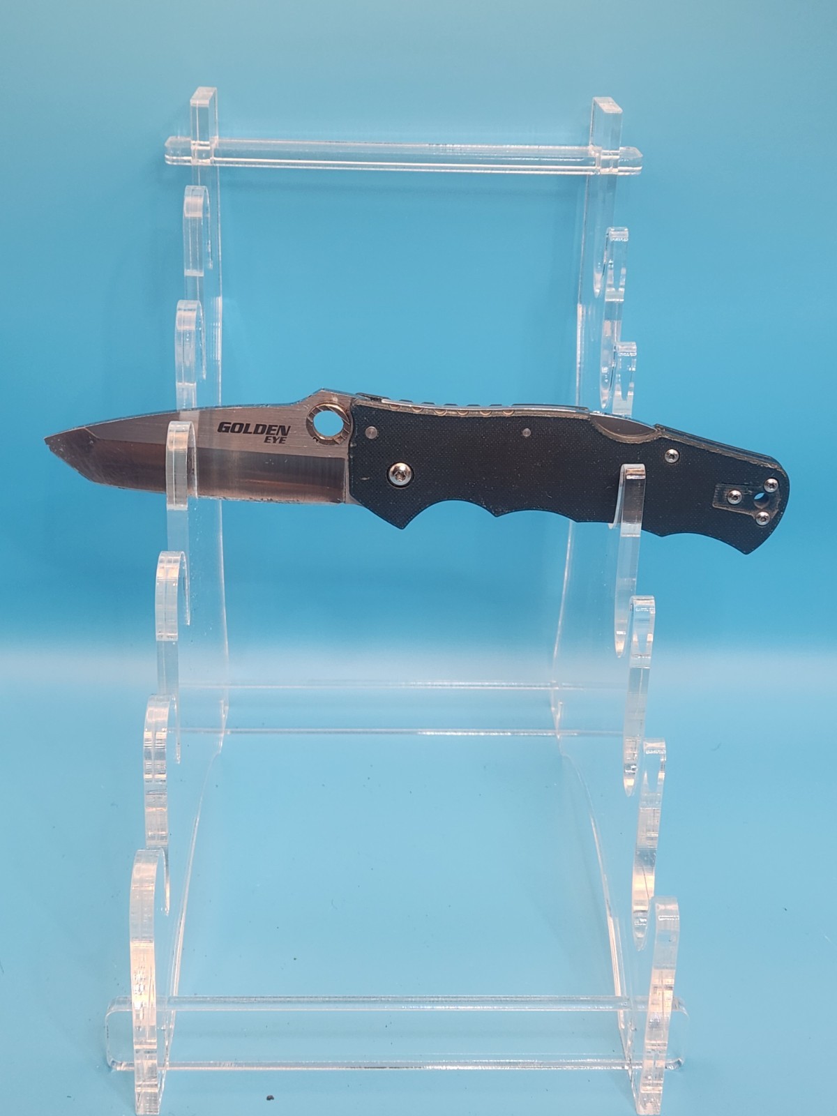 Cold Steel Golden Eye Elite Pocket Knife S35VN Steel Carbon Fiber Handle