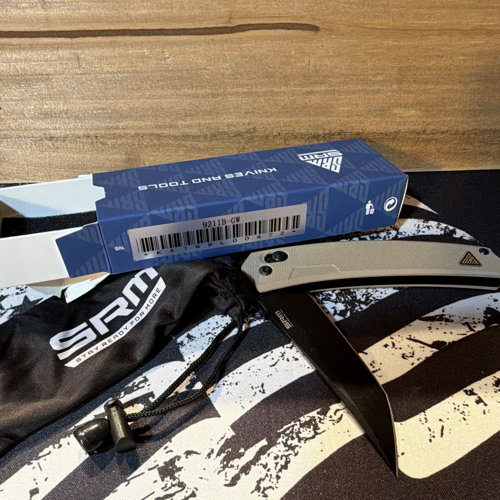 SRM 9211B-GW Tan (3.6″ 8Cr13MoV Blade, G10 Handle)