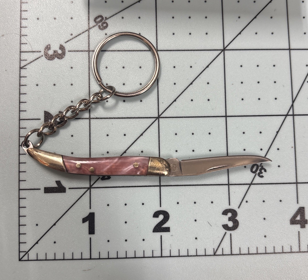 Rr1551 Rough Rider Mini Toothpick Pink Pocket Knife/ Key Chain