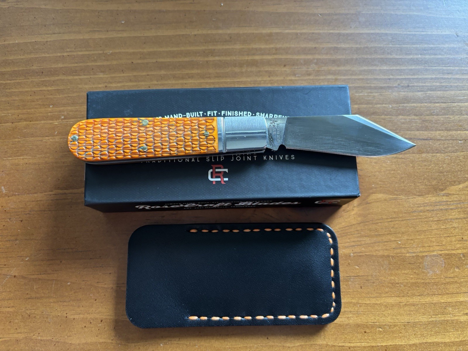 RoseCraft Blades Loosahatchie Jack Dragon Scale Jigged Bone with custom sheath