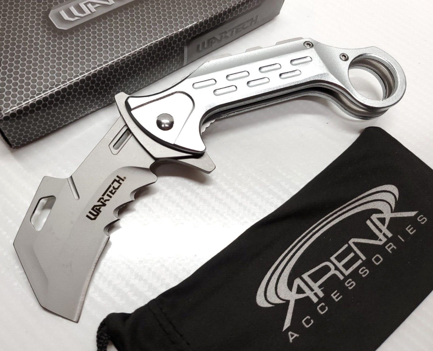 Wartech Hawkbill Karambit EDC Tip Up Carry Blade Spring Assisted Pocket Knife
