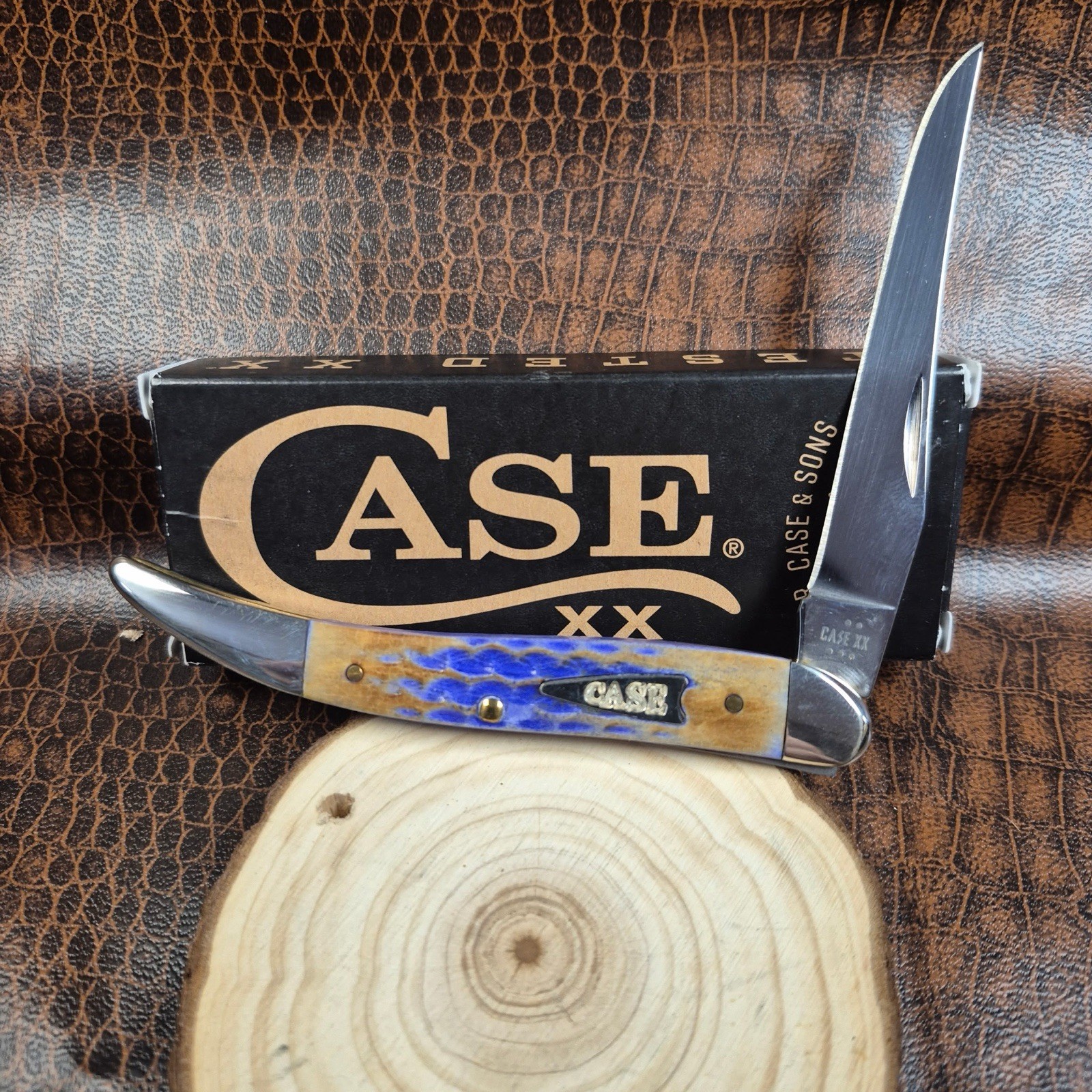 Case Burnt Peanut Butter And Jelly Bone, Medium Texas Toothpick 39441 ￼