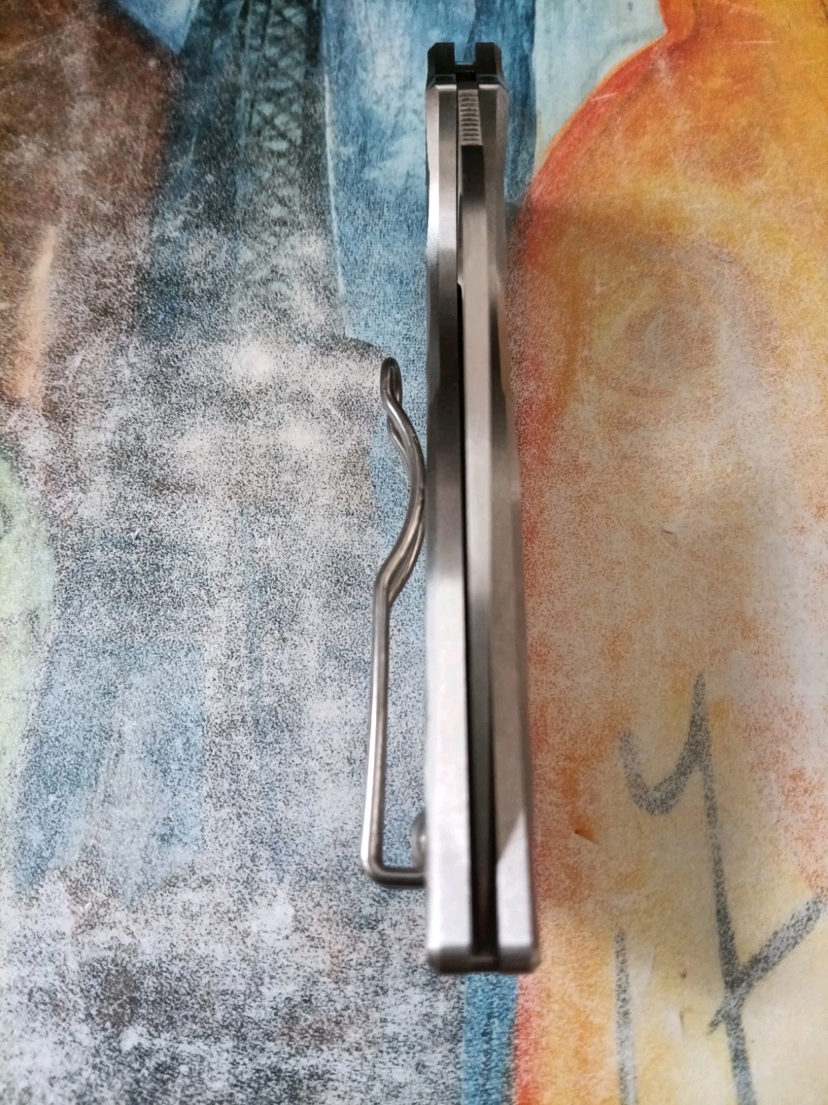 Spyderco Chaparral, Satin CTS-XHP Plain Blade, Stepped Titanium Handle