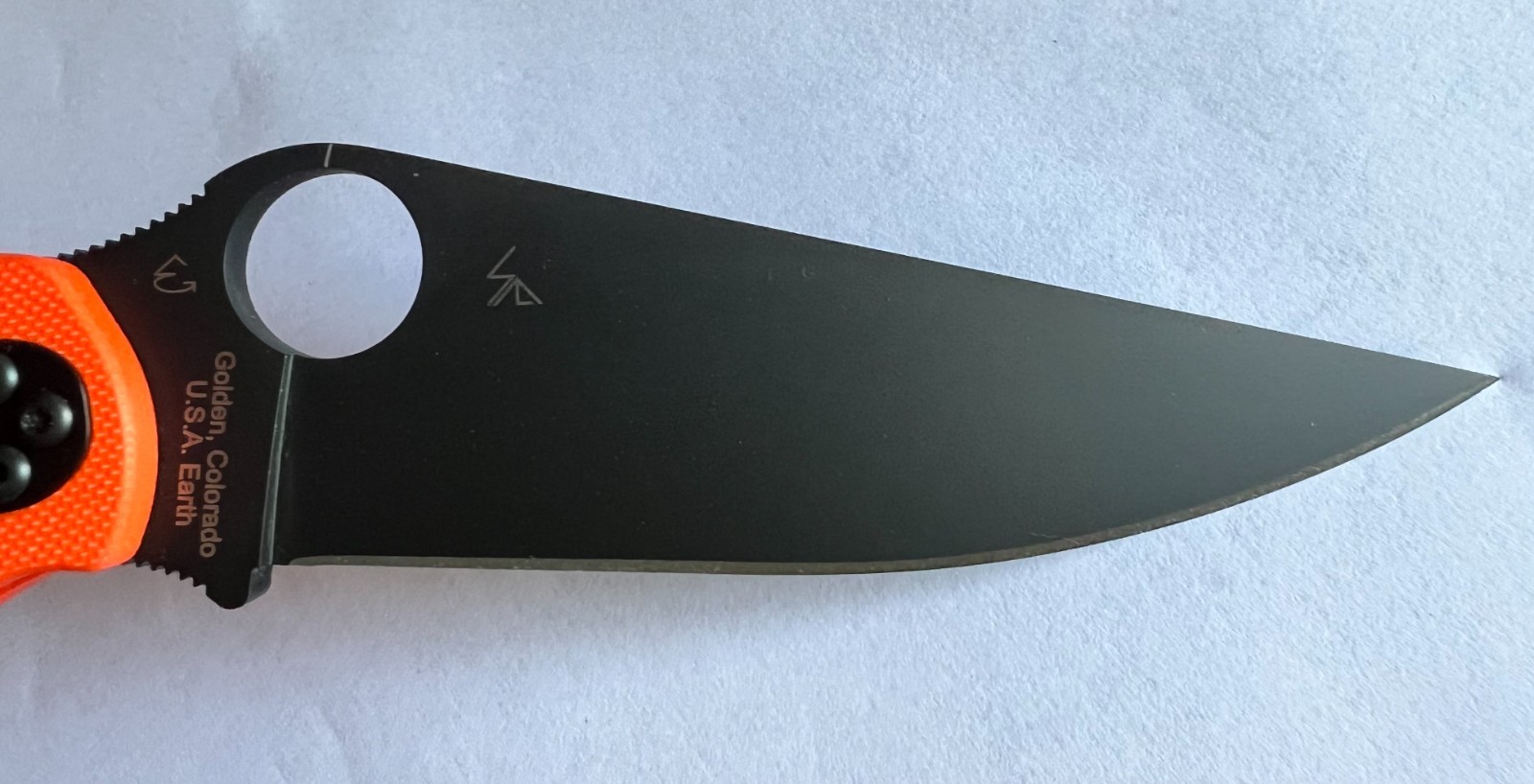 Spyderco Cutlery Shoppe Exclusive Military 2 C36GPORBK2 Orange G10 Black CTS-XHP