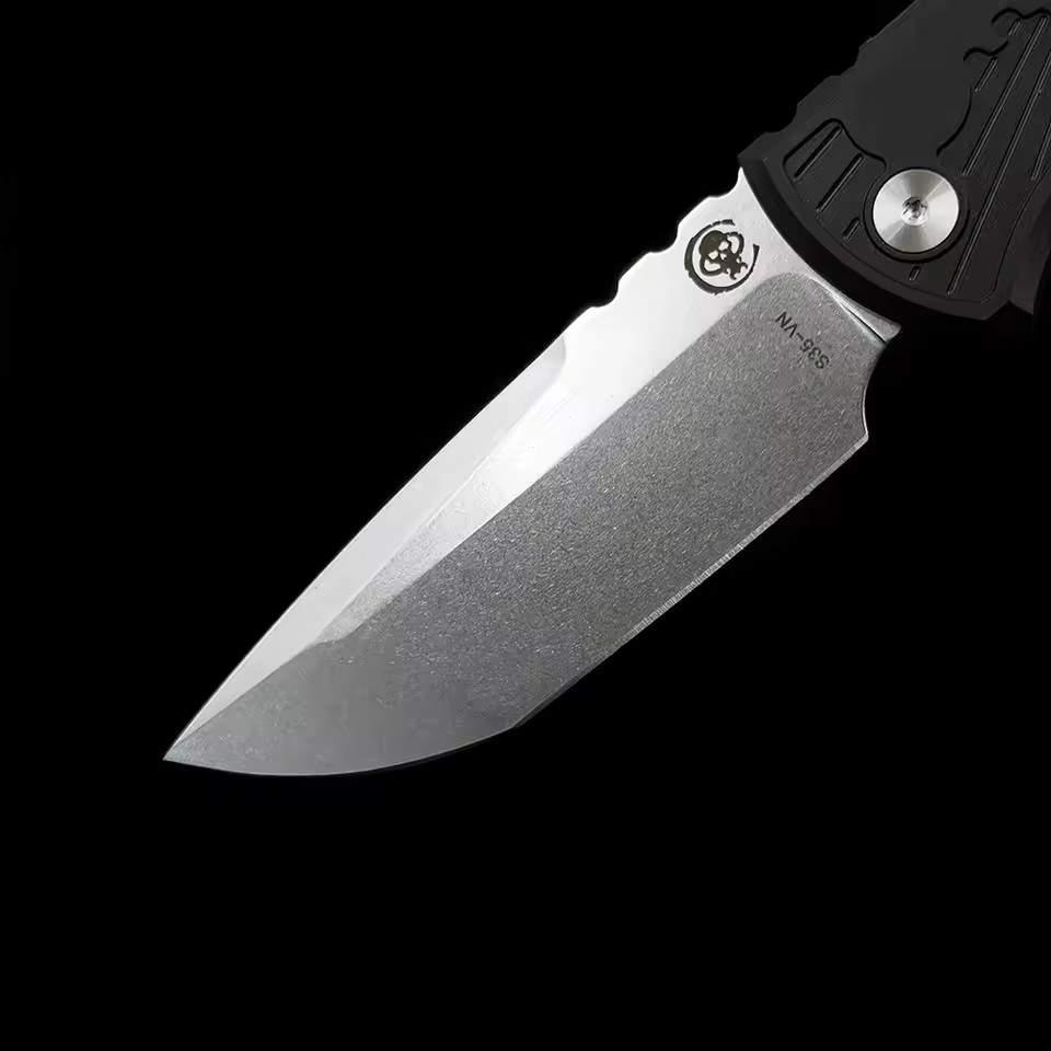 New Custom Carved Aluminum Handle Tactical Outdoor EDC Folding Pocket Knife